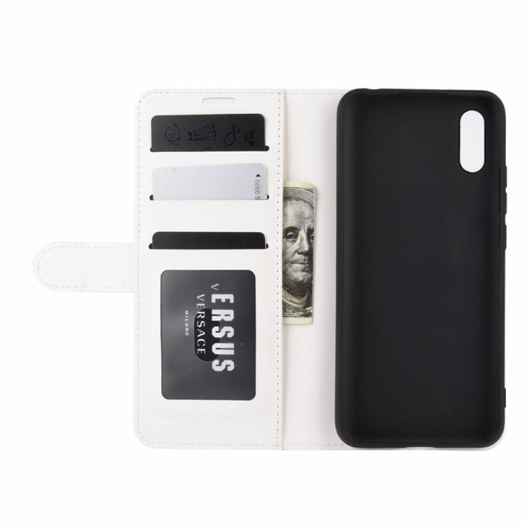 For Xiaomi Redmi 9A R64 Texture Single Horizontal Flip Protective Case with Holder & Card Slots & Wallet& Photo Frame