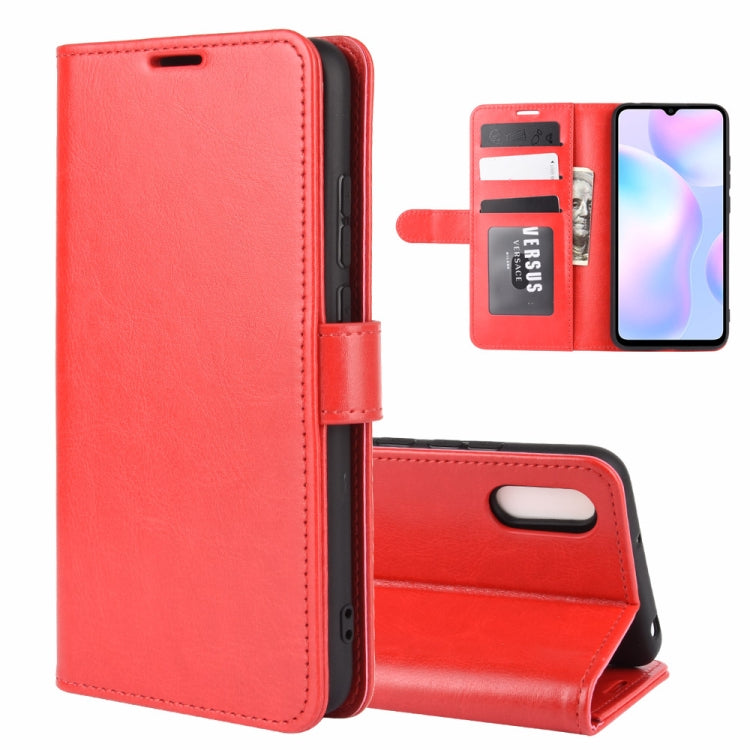 For Xiaomi Redmi 9A R64 Texture Single Horizontal Flip Protective Case with Holder & Card Slots & Wallet& Photo Frame