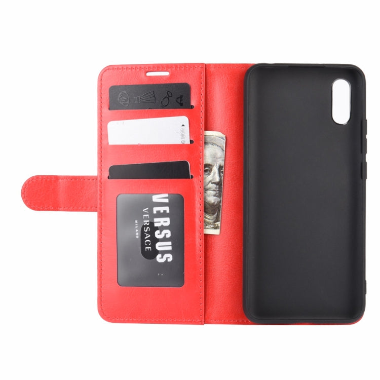 For Xiaomi Redmi 9A R64 Texture Single Horizontal Flip Protective Case with Holder & Card Slots & Wallet& Photo Frame