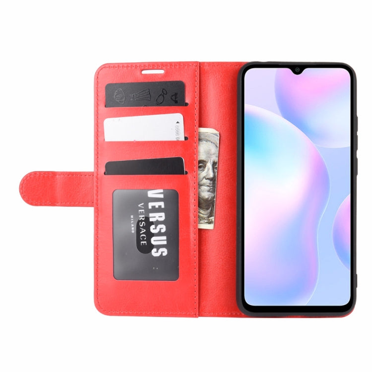 For Xiaomi Redmi 9A R64 Texture Single Horizontal Flip Protective Case with Holder & Card Slots & Wallet& Photo Frame
