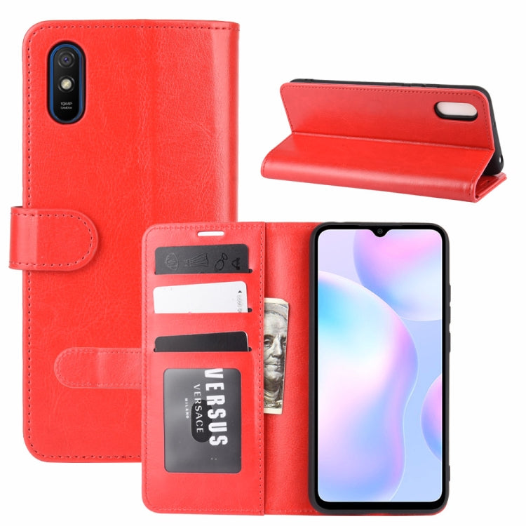 For Xiaomi Redmi 9A R64 Texture Single Horizontal Flip Protective Case with Holder & Card Slots & Wallet& Photo Frame