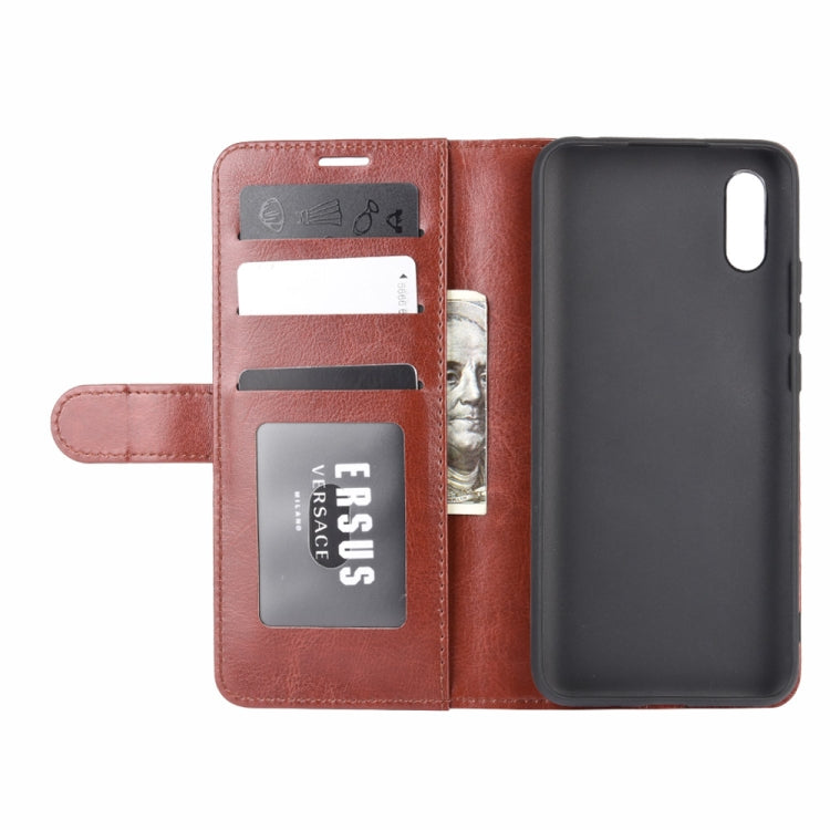 For Xiaomi Redmi 9A R64 Texture Single Horizontal Flip Protective Case with Holder & Card Slots & Wallet& Photo Frame