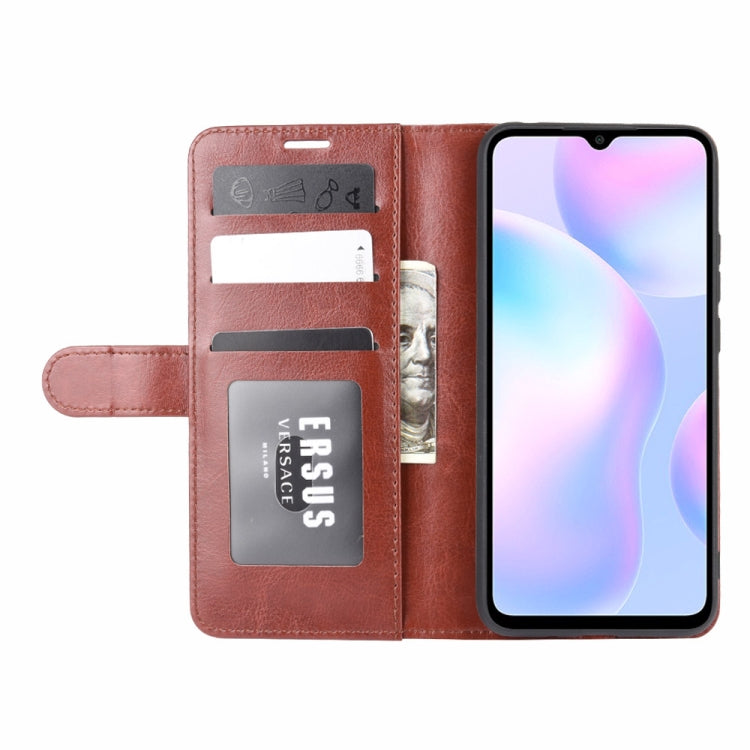 For Xiaomi Redmi 9A R64 Texture Single Horizontal Flip Protective Case with Holder & Card Slots & Wallet& Photo Frame
