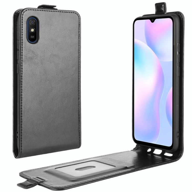 For Xiaomi Redmi 9A R64 Texture Single Vertical Flip Leather Protective Case with Card Slots & Photo Frame