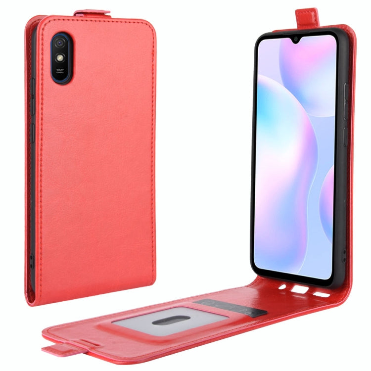For Xiaomi Redmi 9A R64 Texture Single Vertical Flip Leather Protective Case with Card Slots & Photo Frame