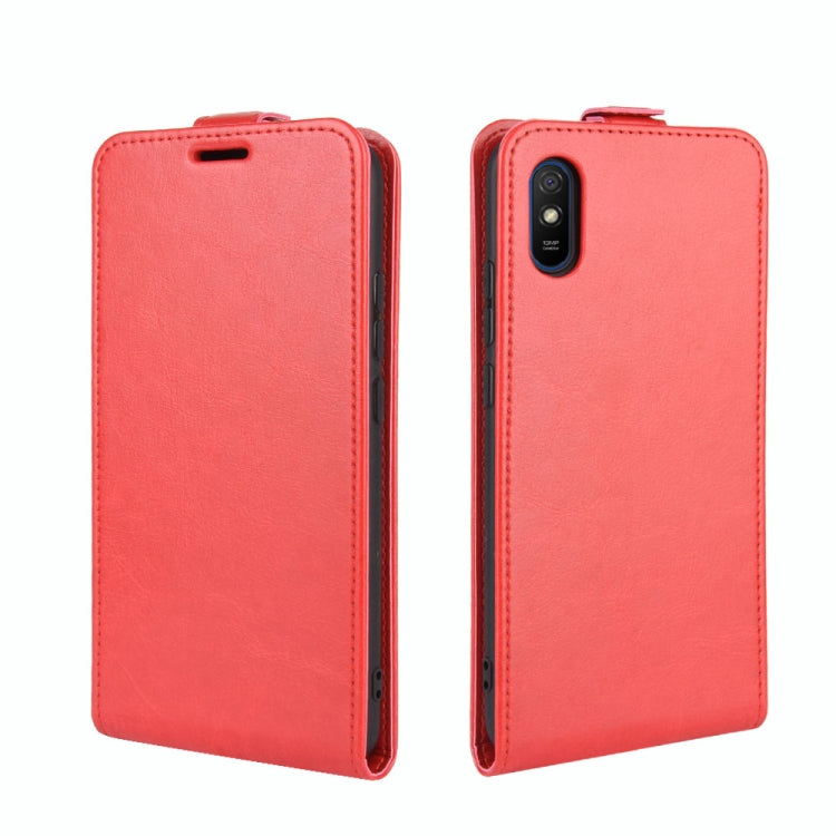 For Xiaomi Redmi 9A R64 Texture Single Vertical Flip Leather Protective Case with Card Slots & Photo Frame