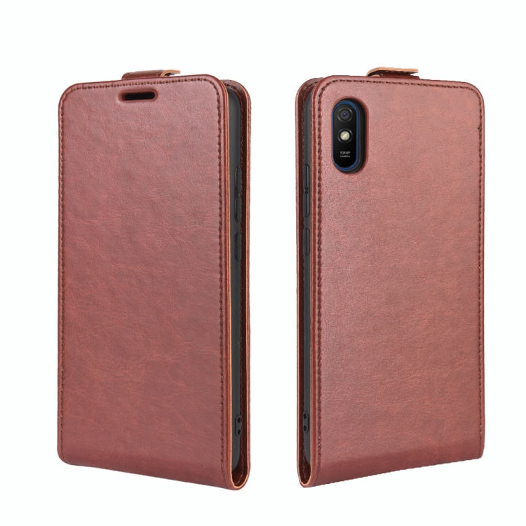 For Xiaomi Redmi 9A R64 Texture Single Vertical Flip Leather Protective Case with Card Slots & Photo Frame