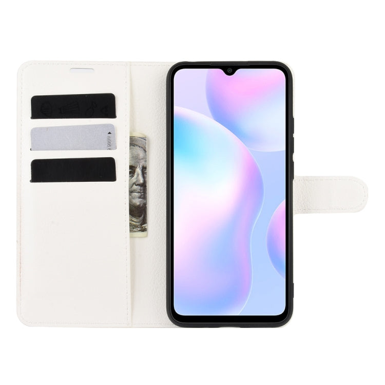 For Xiaomi Redmi 9A Litchi Texture Horizontal Flip Protective Case with Holder & Card Slots & Wallet