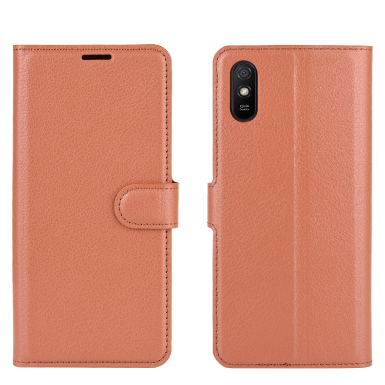 For Xiaomi Redmi 9A Litchi Texture Horizontal Flip Protective Case with Holder & Card Slots & Wallet
