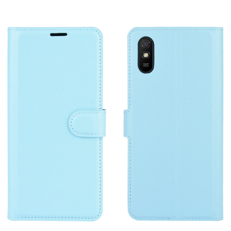 For Xiaomi Redmi 9A Litchi Texture Horizontal Flip Protective Case with Holder & Card Slots & Wallet