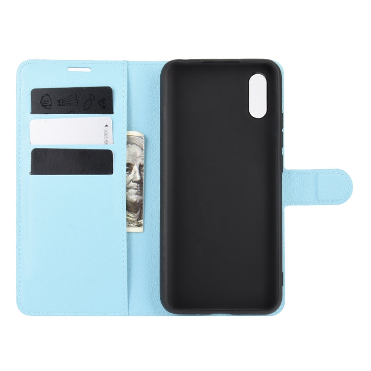 For Xiaomi Redmi 9A Litchi Texture Horizontal Flip Protective Case with Holder & Card Slots & Wallet