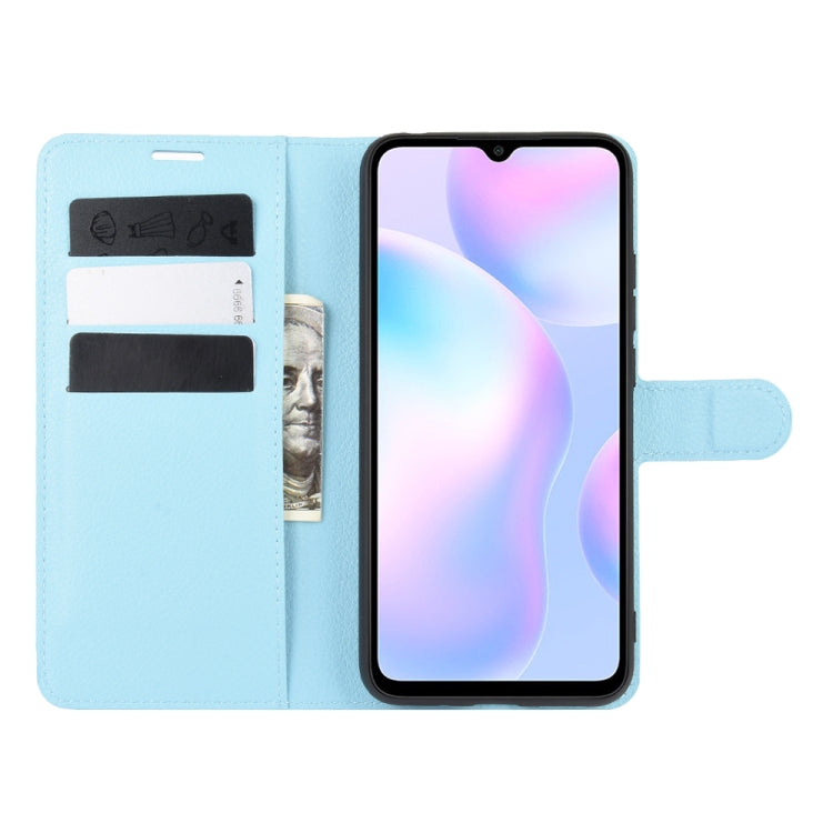 For Xiaomi Redmi 9A Litchi Texture Horizontal Flip Protective Case with Holder & Card Slots & Wallet