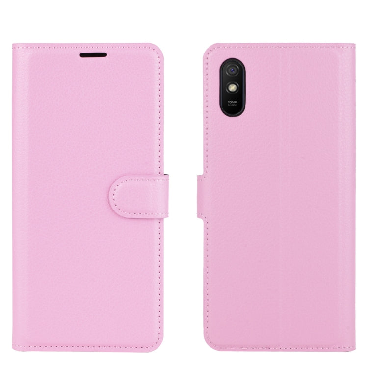 For Xiaomi Redmi 9A Litchi Texture Horizontal Flip Protective Case with Holder & Card Slots & Wallet