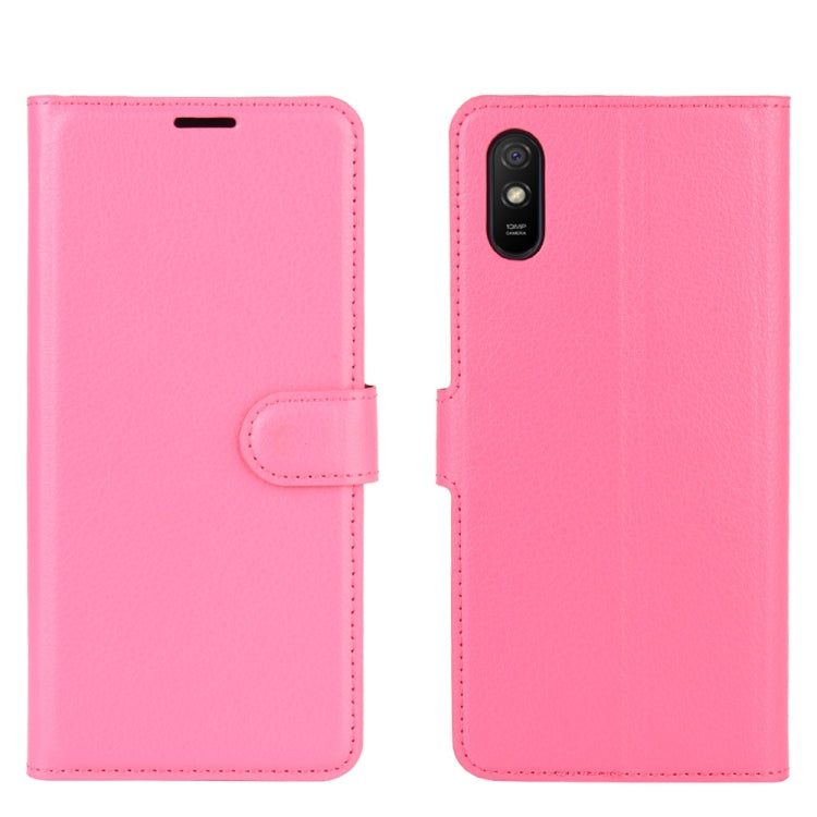 For Xiaomi Redmi 9A Litchi Texture Horizontal Flip Protective Case with Holder & Card Slots & Wallet