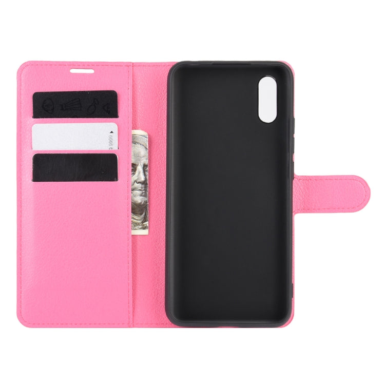 For Xiaomi Redmi 9A Litchi Texture Horizontal Flip Protective Case with Holder & Card Slots & Wallet