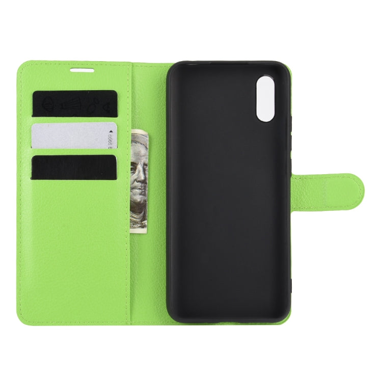 For Xiaomi Redmi 9A Litchi Texture Horizontal Flip Protective Case with Holder & Card Slots & Wallet