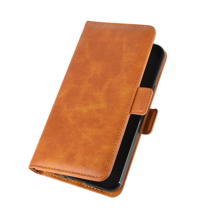 For LG harmony 4 Dual-side Magnetic Buckle Horizontal Flip Leather Case with Holder & Card Slots & Wallet