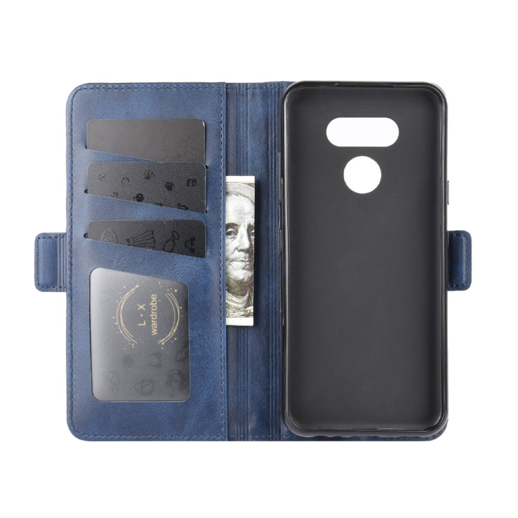 For LG harmony 4 Dual-side Magnetic Buckle Horizontal Flip Leather Case with Holder & Card Slots & Wallet