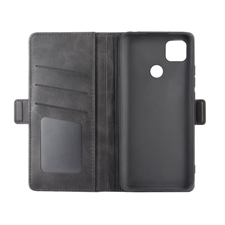 For Xiaomi Redmi 9C Dual-side Magnetic Buckle Horizontal Flip Leather Case with Holder & Card Slots & Wallet