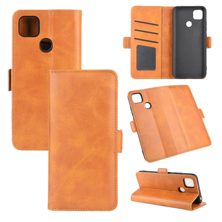 For Xiaomi Redmi 9C Dual-side Magnetic Buckle Horizontal Flip Leather Case with Holder & Card Slots & Wallet