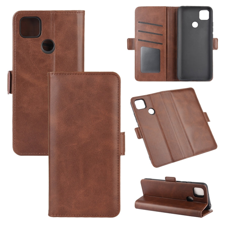For Xiaomi Redmi 9C Dual-side Magnetic Buckle Horizontal Flip Leather Case with Holder & Card Slots & Wallet