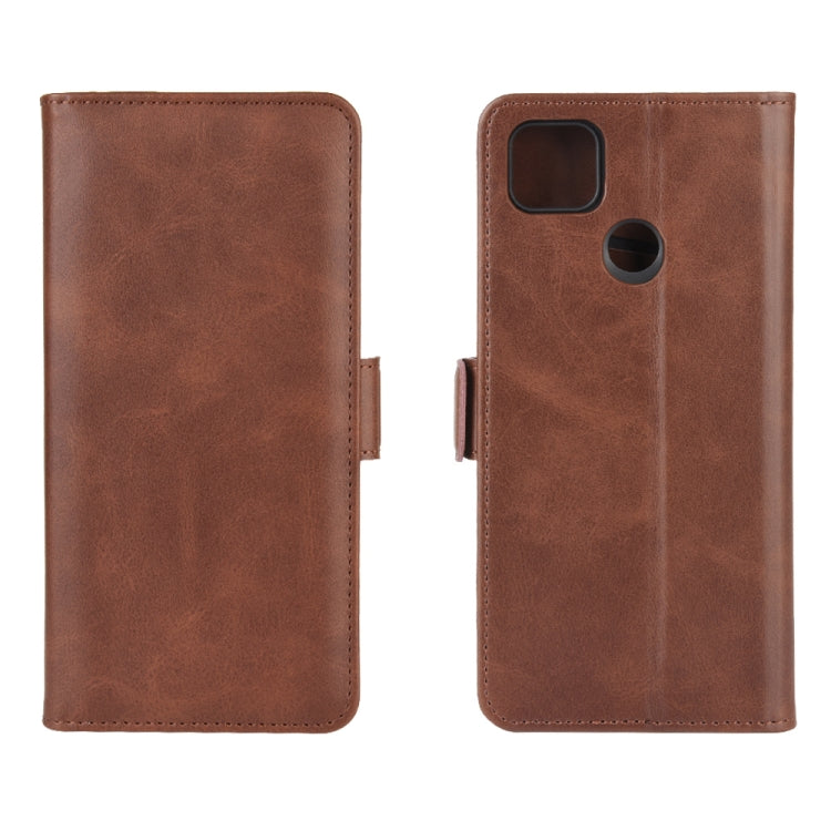For Xiaomi Redmi 9C Dual-side Magnetic Buckle Horizontal Flip Leather Case with Holder & Card Slots & Wallet