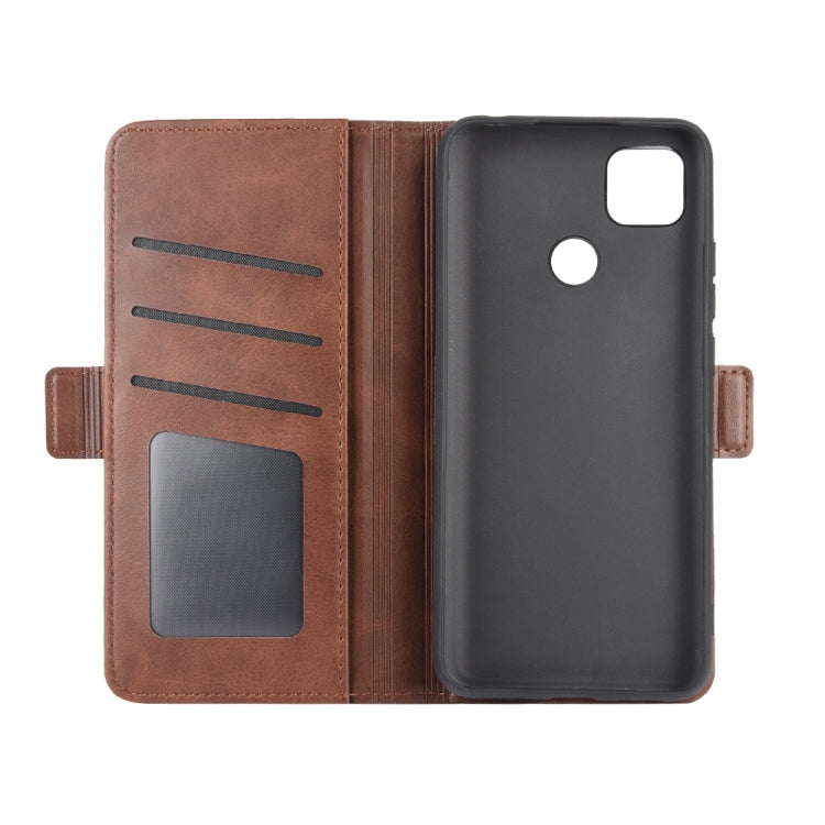 For Xiaomi Redmi 9C Dual-side Magnetic Buckle Horizontal Flip Leather Case with Holder & Card Slots & Wallet