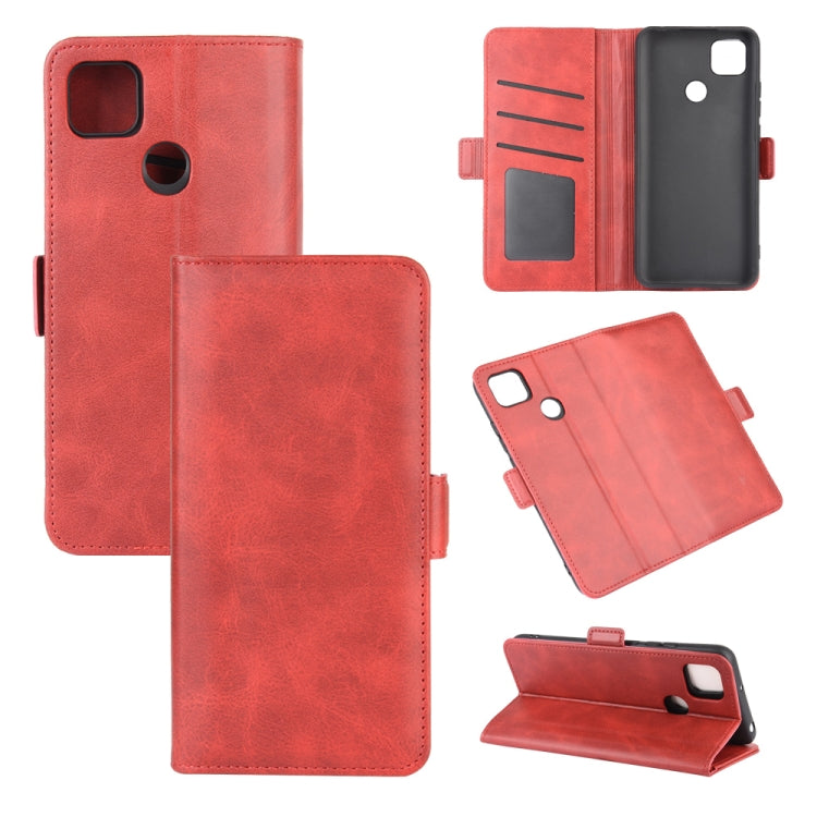 For Xiaomi Redmi 9C Dual-side Magnetic Buckle Horizontal Flip Leather Case with Holder & Card Slots & Wallet