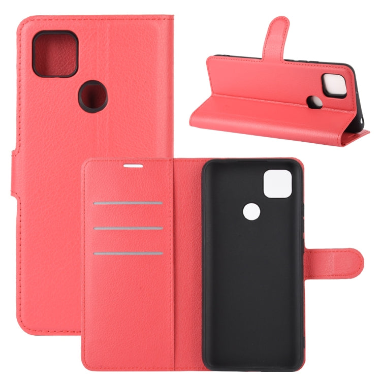 For Xiaomi Redmi 9C Litchi Texture Horizontal Flip Protective Case with Holder & Card Slots & Wallet
