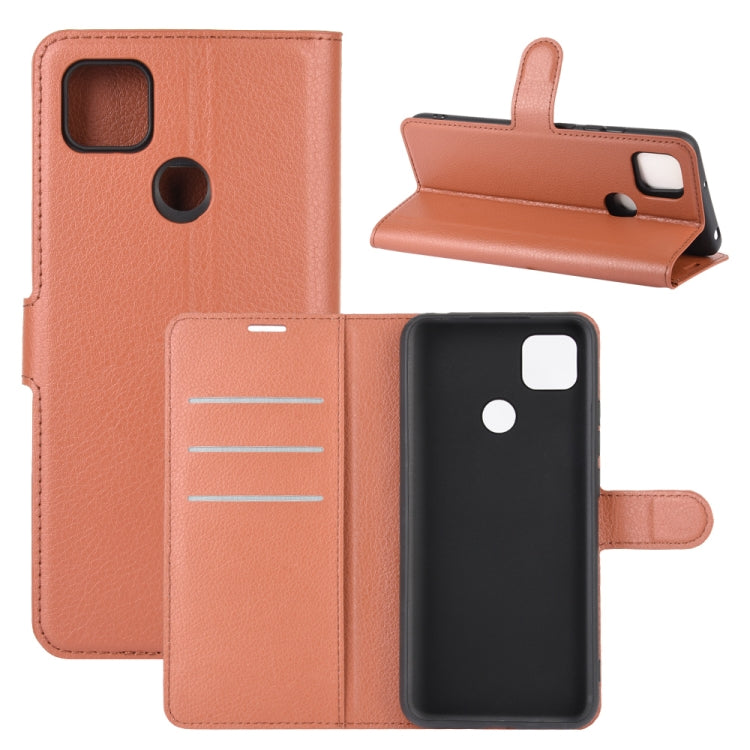 For Xiaomi Redmi 9C Litchi Texture Horizontal Flip Protective Case with Holder & Card Slots & Wallet