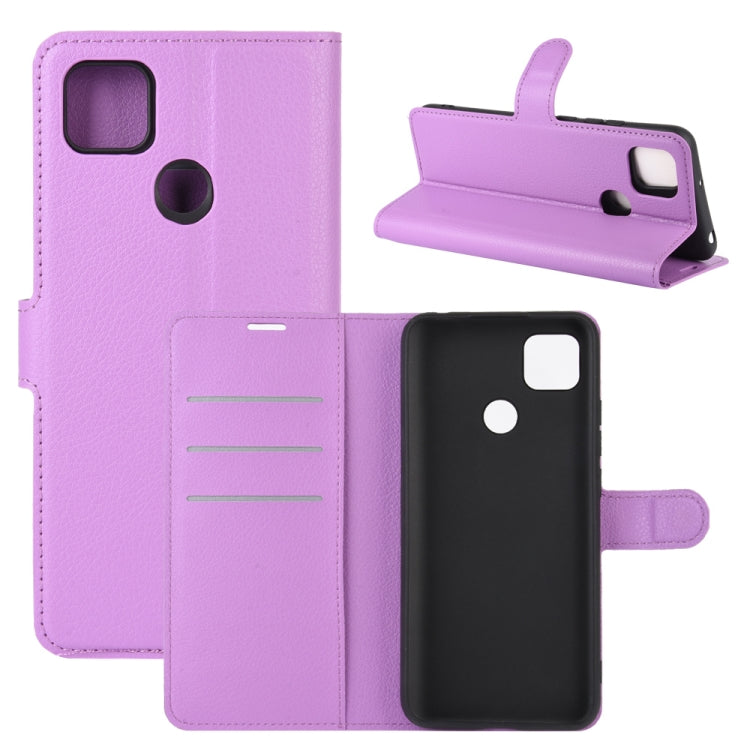 For Xiaomi Redmi 9C Litchi Texture Horizontal Flip Protective Case with Holder & Card Slots & Wallet
