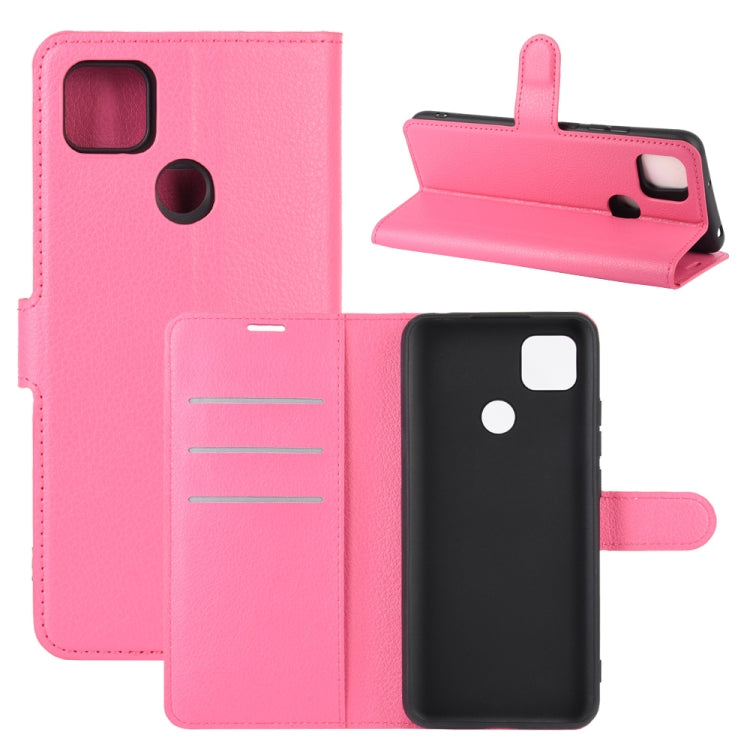 For Xiaomi Redmi 9C Litchi Texture Horizontal Flip Protective Case with Holder & Card Slots & Wallet