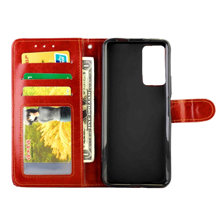 For Huawei Honor X10 5G Crazy Horse Texture Leather Horizontal Flip Protective Case with Holder & Card Slots & Wallet & Photo Frame