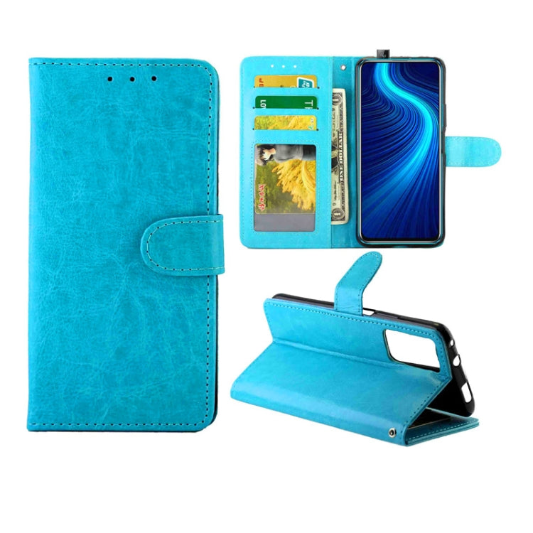 For Huawei Honor X10 5G Crazy Horse Texture Leather Horizontal Flip Protective Case with Holder & Card Slots & Wallet & Photo Frame