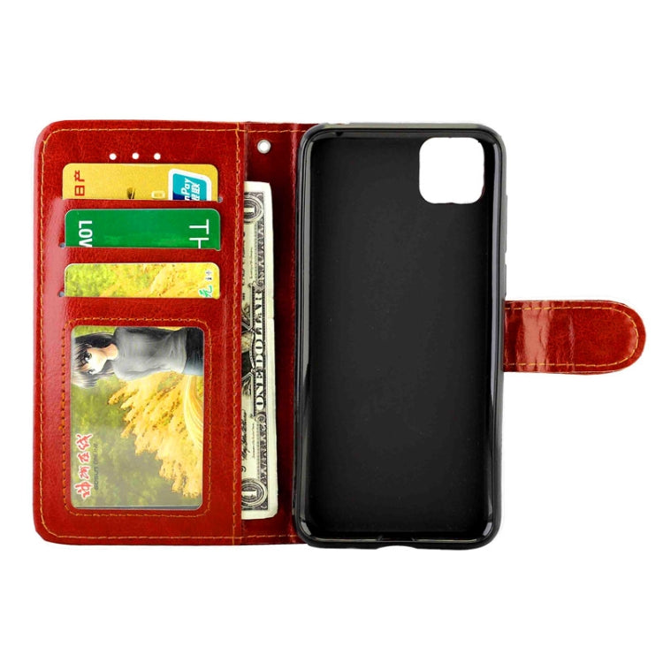 For Huawei Y5P(2020)/Honor9S Crazy Horse Texture Leather Horizontal Flip Protective Case with Holder & Card Slots & Wallet & Photo Frame