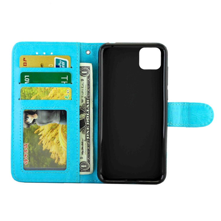 For Huawei Y5P(2020)/Honor9S Crazy Horse Texture Leather Horizontal Flip Protective Case with Holder & Card Slots & Wallet & Photo Frame