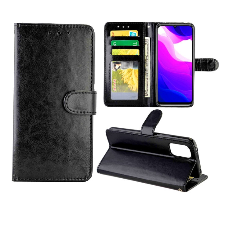 For Xiaomi Mi 10lite Crazy Horse Texture Leather Horizontal Flip Protective Case with Holder & Card Slots & Wallet & Photo Frame
