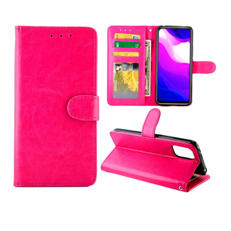 For Xiaomi Mi 10lite Crazy Horse Texture Leather Horizontal Flip Protective Case with Holder & Card Slots & Wallet & Photo Frame