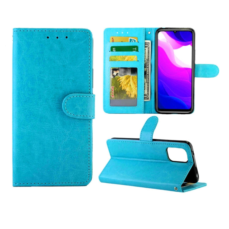 For Xiaomi Mi 10lite Crazy Horse Texture Leather Horizontal Flip Protective Case with Holder & Card Slots & Wallet & Photo Frame