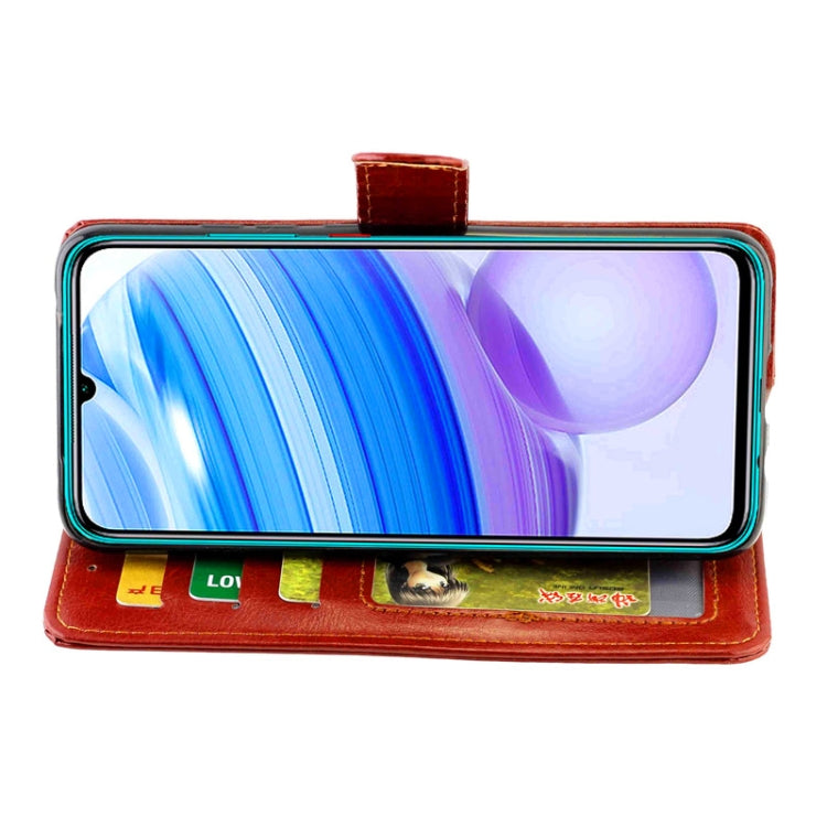 For xiaomi Redmi 10X Pro 5G/10X 5G Crazy Horse Texture Leather Horizontal Flip Protective Case with Holder & Card Slots & Wallet & Photo Frame