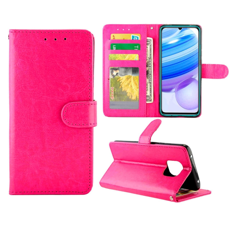 For xiaomi Redmi 10X Pro 5G/10X 5G Crazy Horse Texture Leather Horizontal Flip Protective Case with Holder & Card Slots & Wallet & Photo Frame