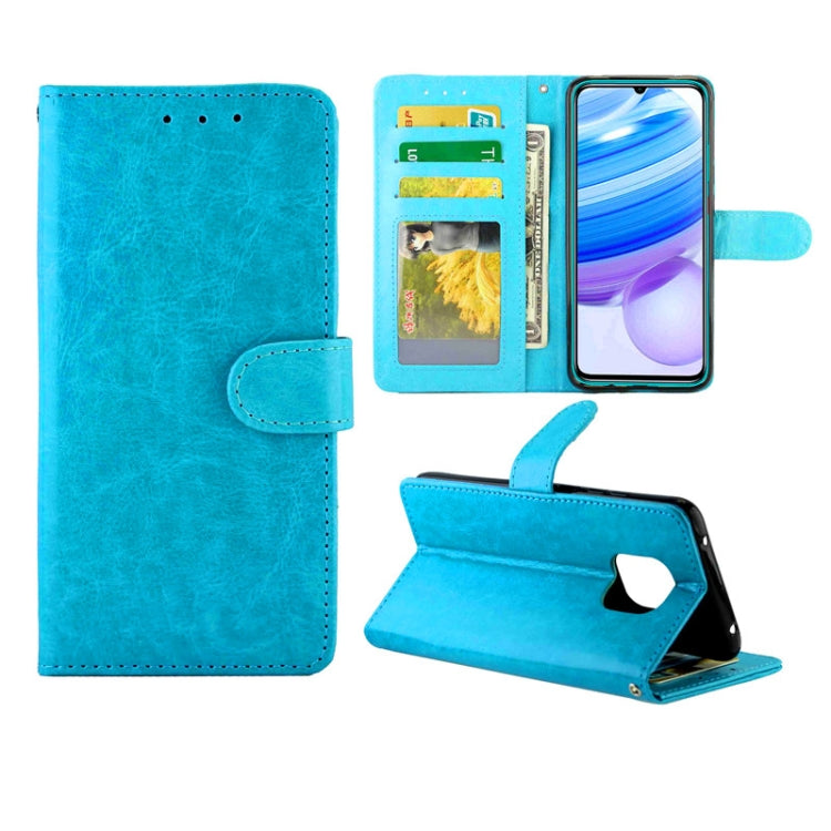 For xiaomi Redmi 10X Pro 5G/10X 5G Crazy Horse Texture Leather Horizontal Flip Protective Case with Holder & Card Slots & Wallet & Photo Frame