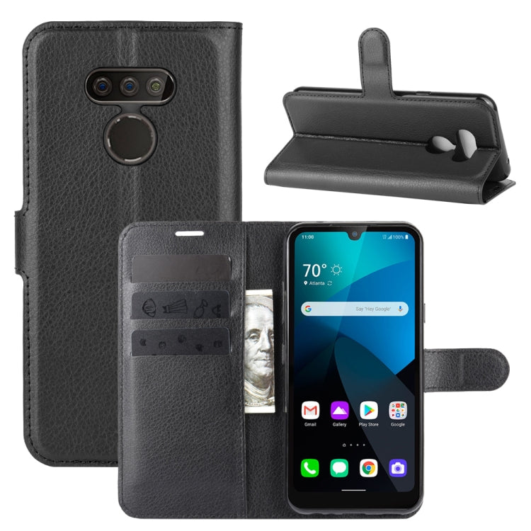 For LG harmony 4 Litchi Texture Horizontal Flip Protective Case with Holder & Card Slots & Wallet