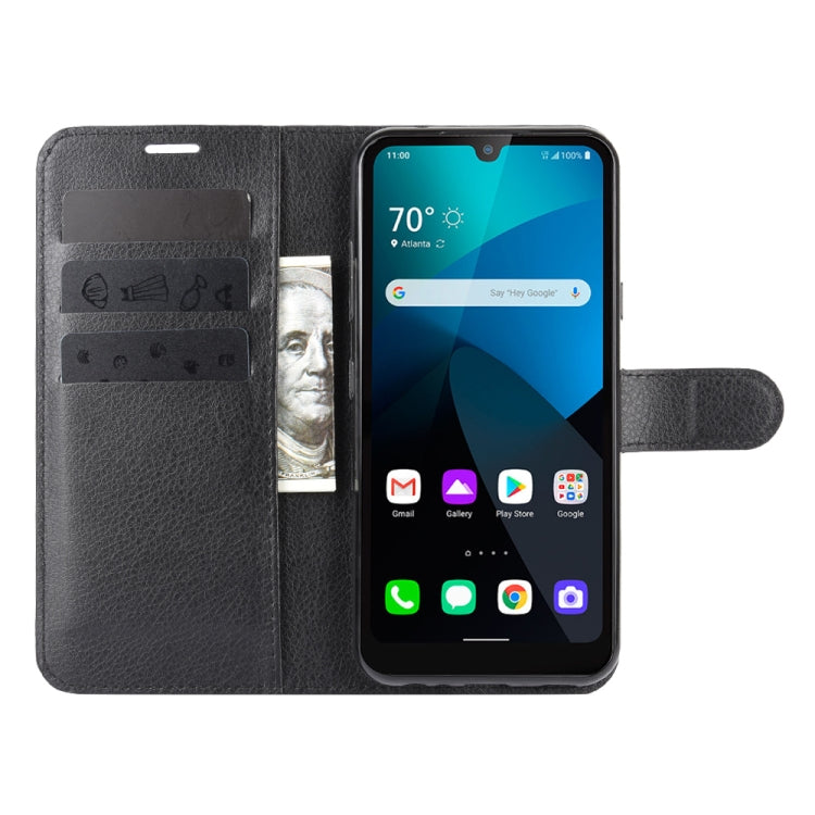 For LG harmony 4 Litchi Texture Horizontal Flip Protective Case with Holder & Card Slots & Wallet