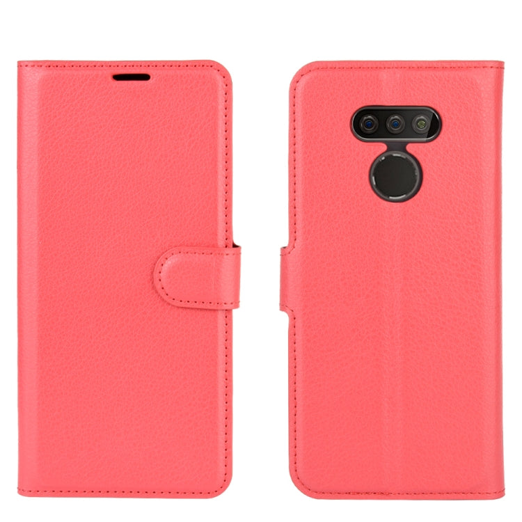 For LG harmony 4 Litchi Texture Horizontal Flip Protective Case with Holder & Card Slots & Wallet