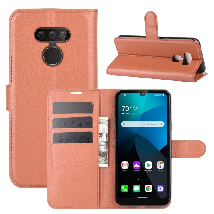 For LG harmony 4 Litchi Texture Horizontal Flip Protective Case with Holder & Card Slots & Wallet