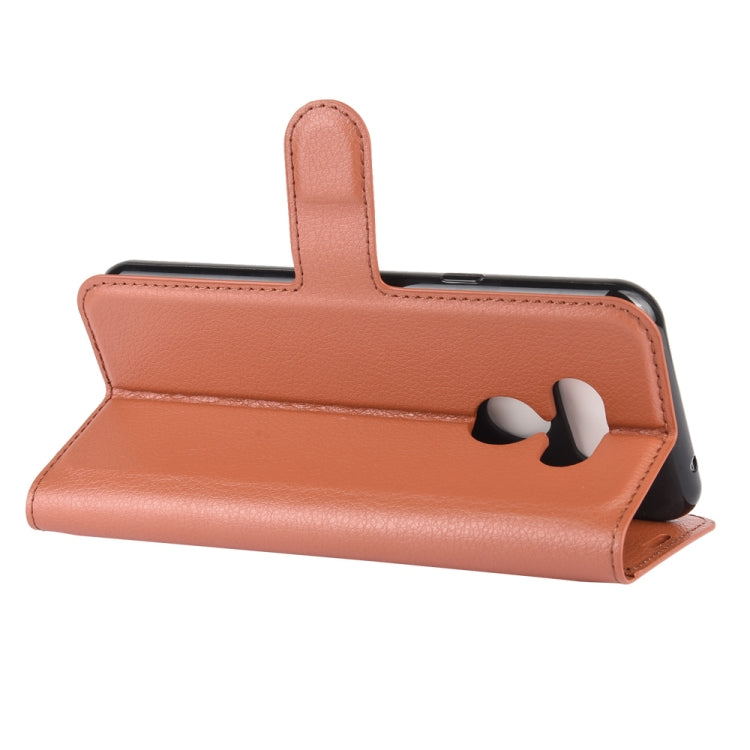 For LG harmony 4 Litchi Texture Horizontal Flip Protective Case with Holder & Card Slots & Wallet