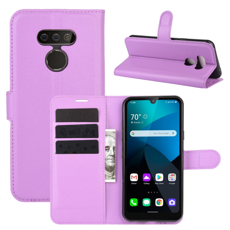 For LG harmony 4 Litchi Texture Horizontal Flip Protective Case with Holder & Card Slots & Wallet
