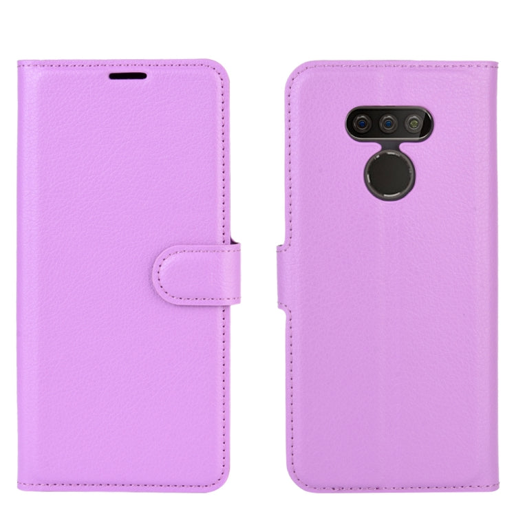 For LG harmony 4 Litchi Texture Horizontal Flip Protective Case with Holder & Card Slots & Wallet