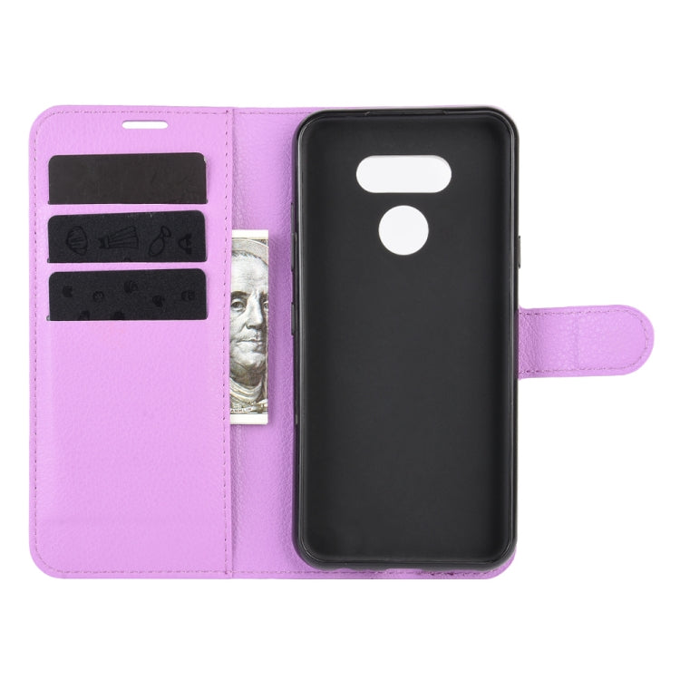 For LG harmony 4 Litchi Texture Horizontal Flip Protective Case with Holder & Card Slots & Wallet